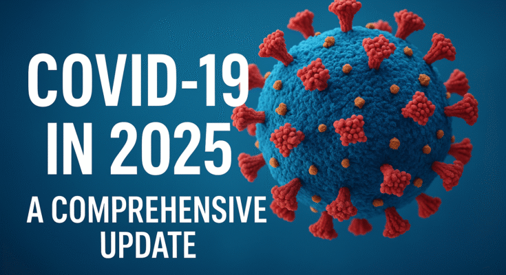 Healthcare workers wearing masks and protective gear treating patients during COVID-19 in 2025