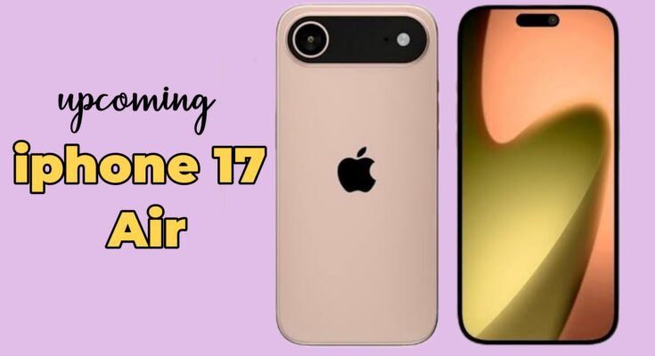 iPhone 17 Air concept image with name label and sleek design