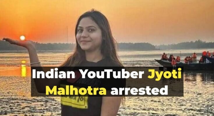 jyoti malhotra arrested in picture jyoti malhota is enjoying near a lake during sunsets